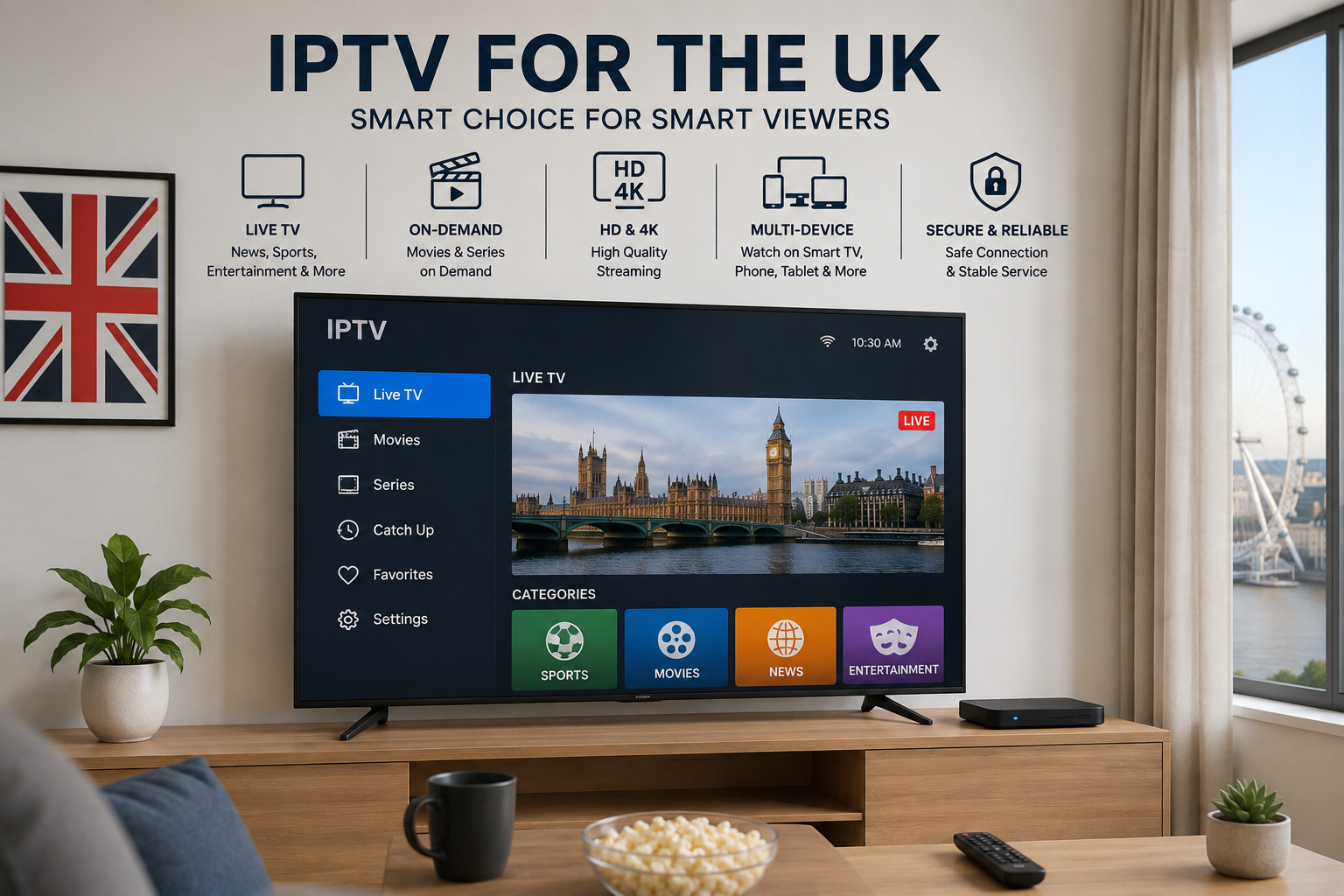 Best IPTV provider in UK guide