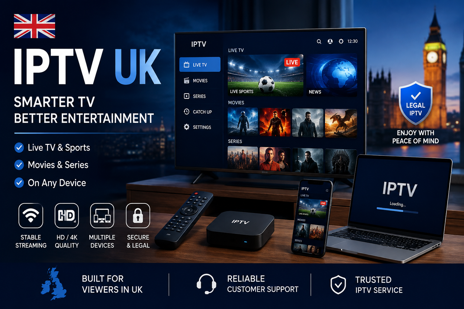 IPTV UK guide to internet television services in the United Kingdom