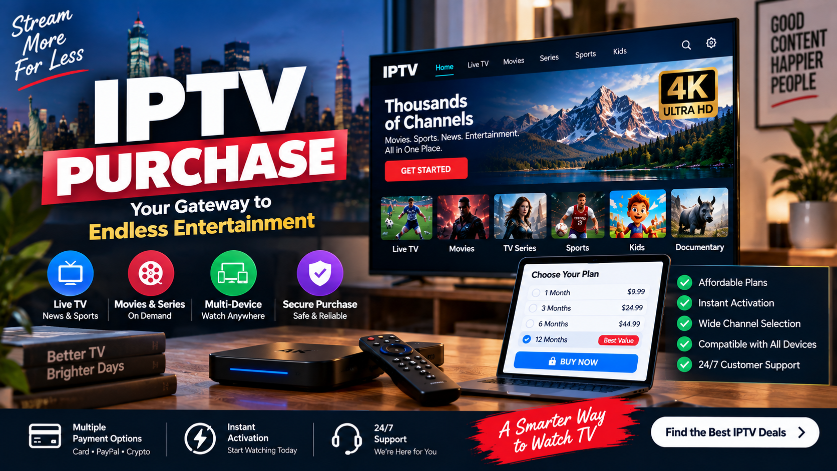 IPTV purchase guide for choosing an IPTV subscription in the USA